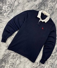 Vintage Burberry Brit Polo Long Sleeve Men Size 2XL Blue