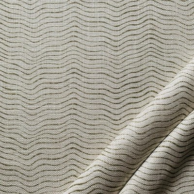 Andrew Martin Gardinenstoff CANALASSO ~ OLIV ~ 1,8m ~ welliges Streifendesign