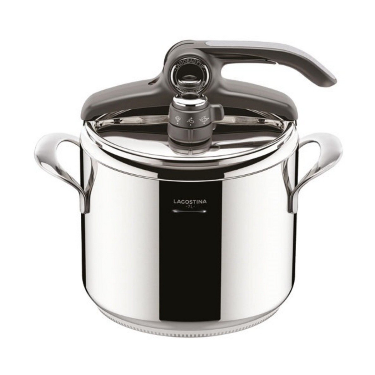 Marmite à pression Lagostina Inox 7L pour repas de famille sain