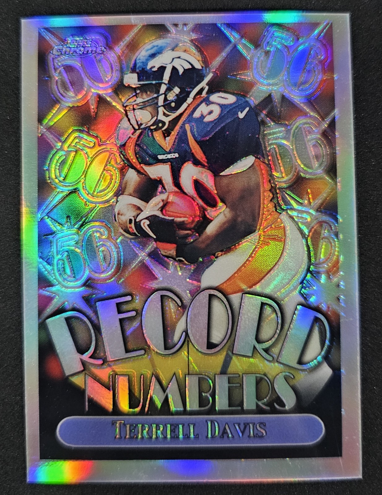 1999 Topps Chrome RECORD NUMBERS REFRACTOR SP  HOF Terrell Davis