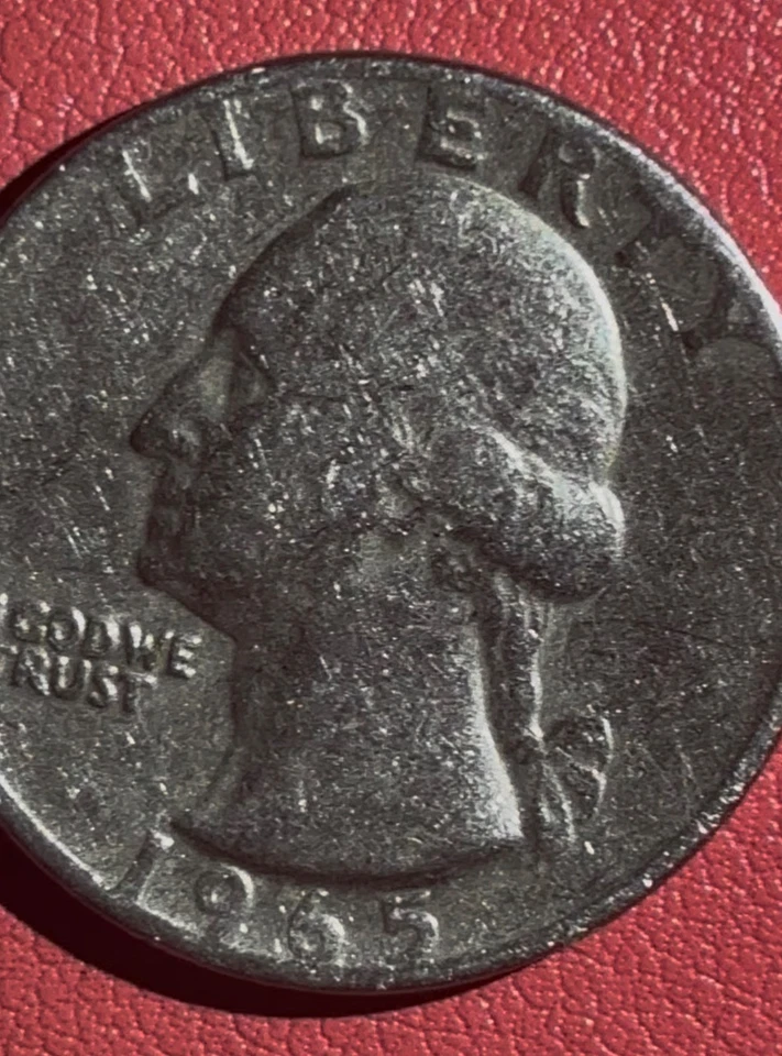 1965 Error Quarter No Mint Mark  Multiple Errors - Image 2 of 4