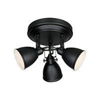 Schwarz Moderne Skandinavisch Spot Strahler Reflektor 3X40W/E14 35X26 [Cm]