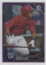 2016 Bowman Chrome Prospects Purple Refractor 27/250 Chris Bostick #BCP140 6u5
