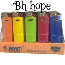 BIC Classic Lighters Pocket Lighter Style Fashion Assorted Colors, 50 Count Tray