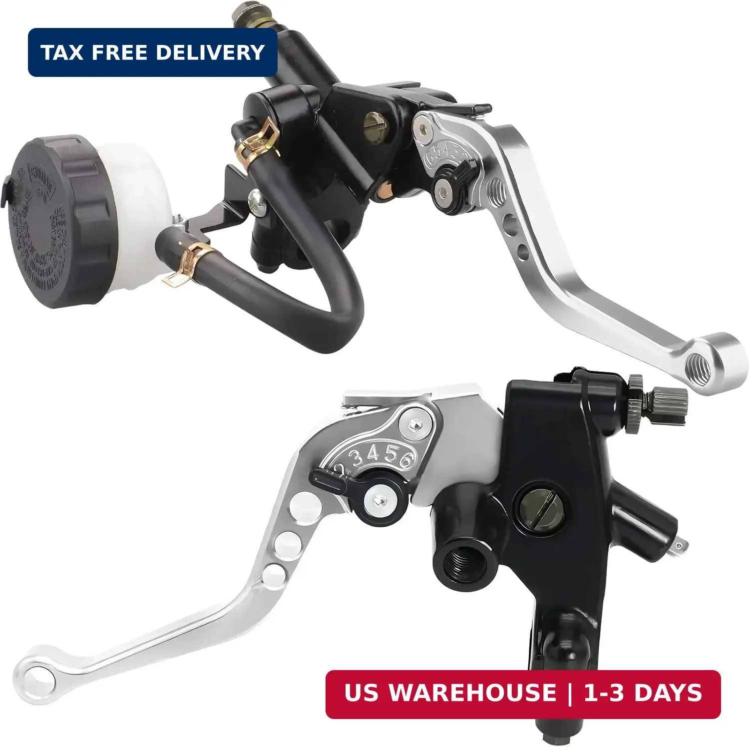 7/8" 22mm Motorcycle Clutch Lever Brake Reservoir Master Cylinder | CNC Motorcyc
