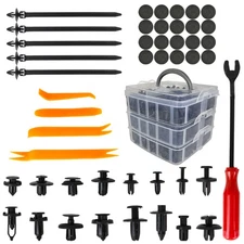 New 650PCS Car Body Retainer Clips Auto Fasteners Push Trim Pin Rivet Bumper Kit