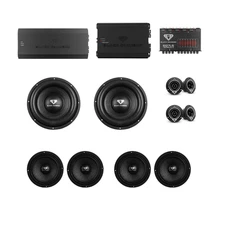 Black Diamond Full Bundle - 6.5" Loudspeakers + 12" Subwoofers + Tweeters + Amps
