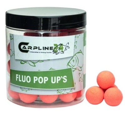 Carpline24 Fluo Pop Up Boilies Rot 16 mm verschiedene Flavour Karpfen Köder