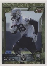 2015 Topps Chrome Rookies STS Camo Refractor 94/499 Clive Walford #156 2r8