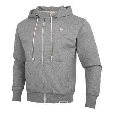 Nike Herren grau Dri-Fit Club Swoosh durchgehender Reißverschluss Kapuzenjacke XL neu mit Etikett C1377