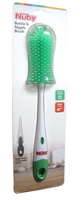 Nuby Bottle Nipple Brush. Silicone Bristles, Sealed, Brand New