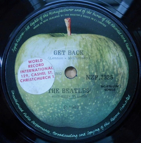 Beatles ORIG NZ 45 Get back '69 Parlophone NZP.3325 Pop Rock