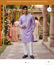 Men  s Lavender Kurta/Kurti Style, Size 40 BNWT