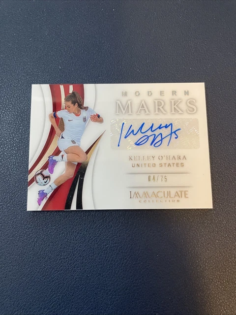 Kelley O'Hara 2018-19 Panini Immaculate Modern Marks Auto 4/75 USA