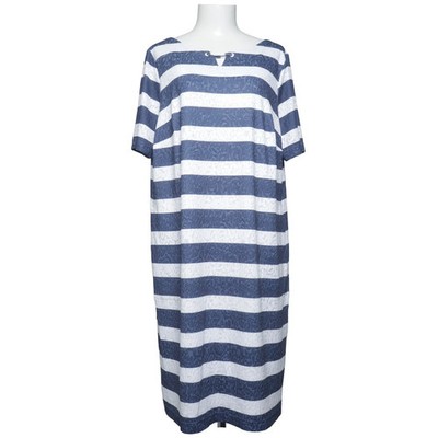 Estelle Jolie, Kleid, Größe: 44, Blau/Weiß, Elasthan/Polyester/Viskose #apy