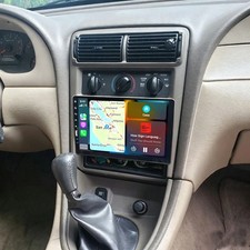 For 1994-2000 Ford Mustang Carplay Android Auto Single 1din Car Gps Navi Radio
