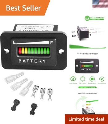 48V led Battery Indicator 48 Volt Battery Meter led Voltmeter Gauge led Digit...