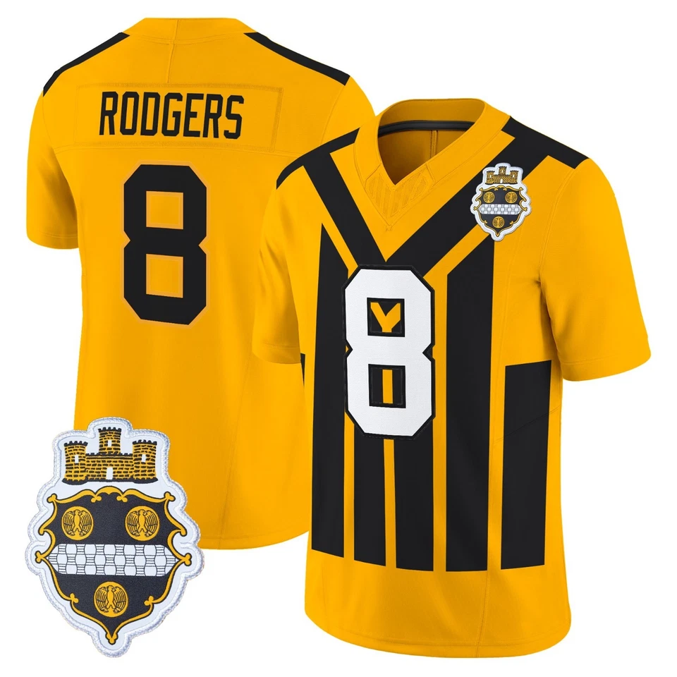 Custom Adult/Youth 2025 Gold Alternate 1933 Throwback Limited Stitched Jersey - Image 4 of 4