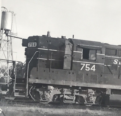 Seaboard Coast Line Railroad SCL #754 GP-7 Elektromotor Foto Raleigh NC 1970