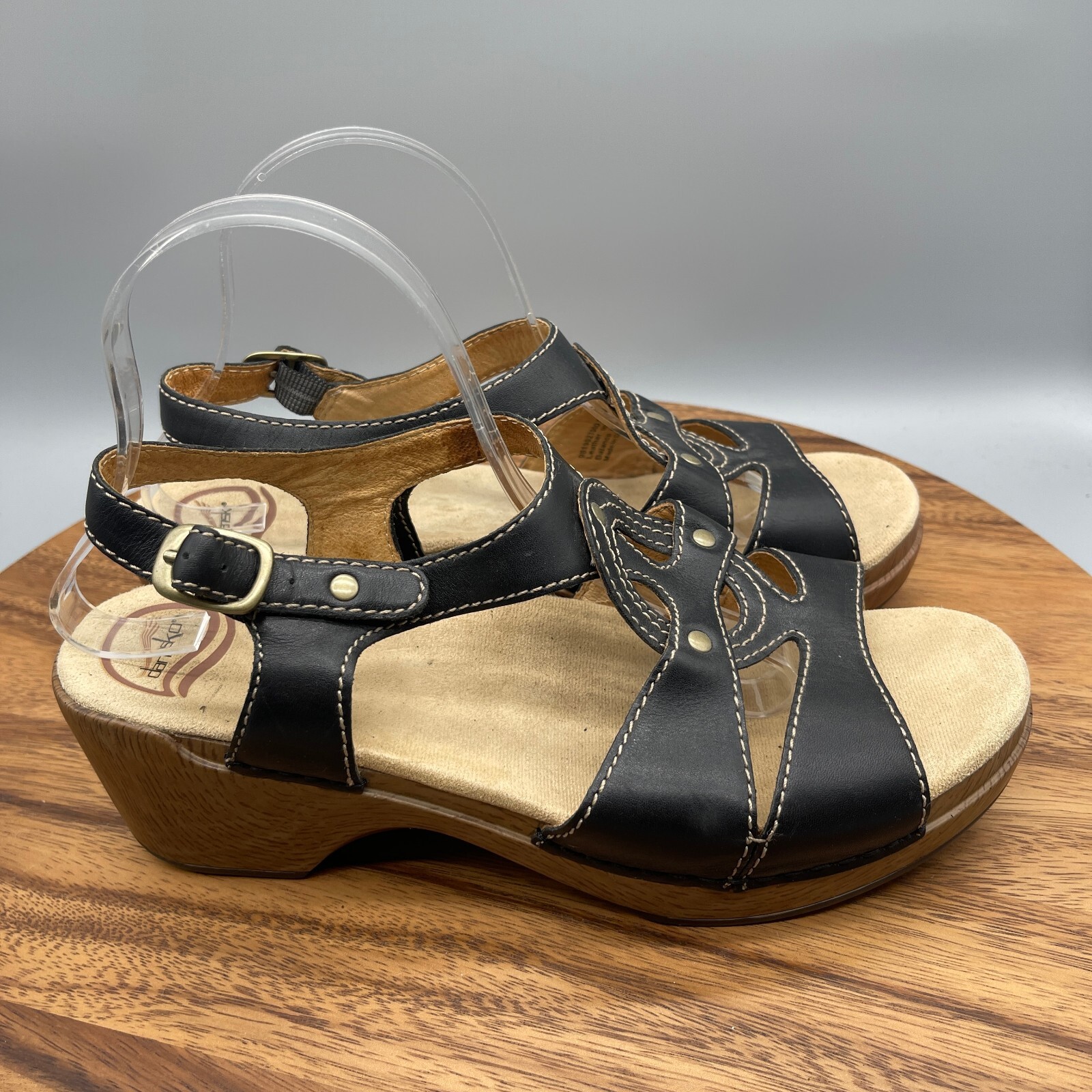 APL Sandali Dansko Sigrid donna 11 5 42 pelle nera décolleté comode casual estivi