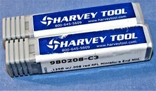 New  Harvey Tool Carbide  end mills .125 dia. 0.008"cr x 3/16 LOC 2PCS LOT