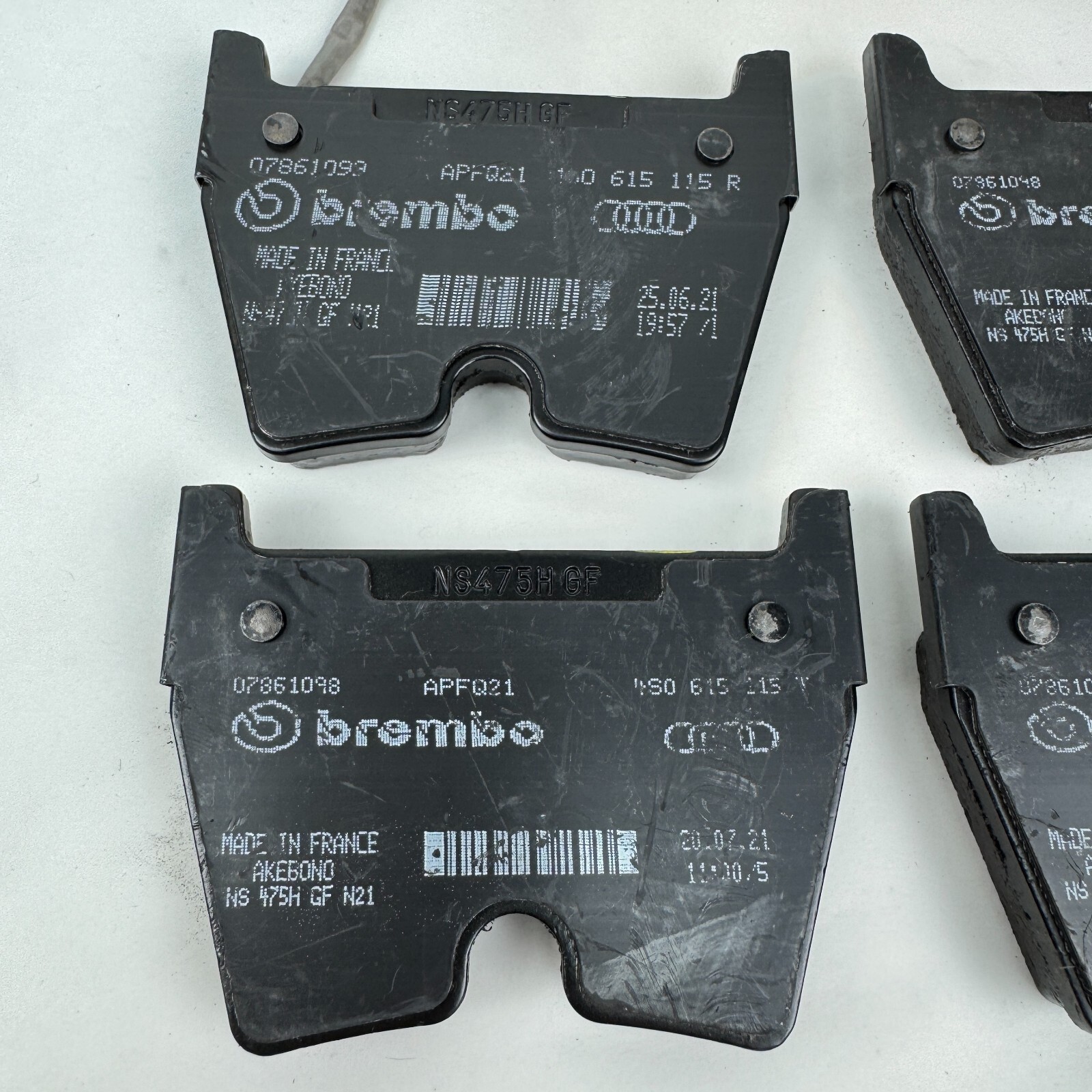 OEM 2021 - 2023 Lamborghini Huracan EVO 2WD Front Disc Brake Pads 4S0698151N