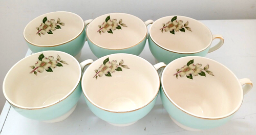 6 VINTAGE JOHNSON BROTHERS PAREEK SCHNEEWITTCHEN TASSEN