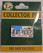  Chicago Bears VS Green Bay Packers January 2025 Game Day Pin Lambeau 