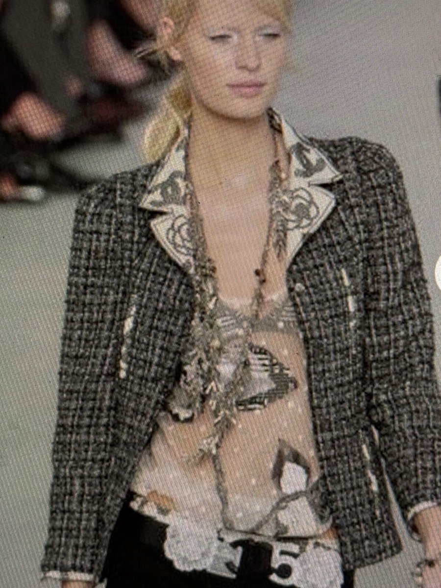 18C CHANELジャケット　美品 CHANEL ツイード テーラードジャケット 36 P71896V63586