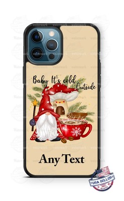 Gnome Christmas Cold Outside Personalized Phone Case For iPhone Samsung Google