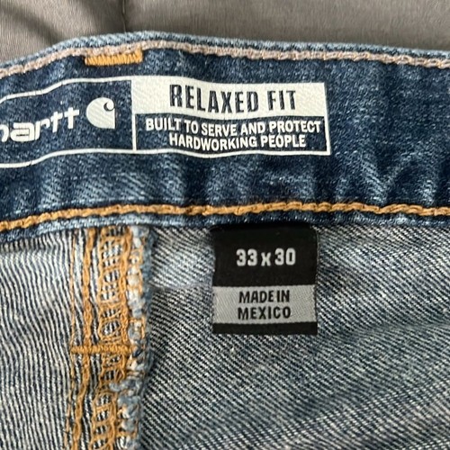 Carhartt Relaxed Fit Medium Wash Size 33 - Picture 3 of 8