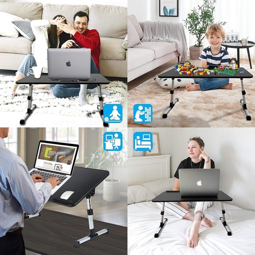 Adjustable Lap Desk with Cooling Fan - Perfect for Work and Leisure Activities - Picture 8 of 9