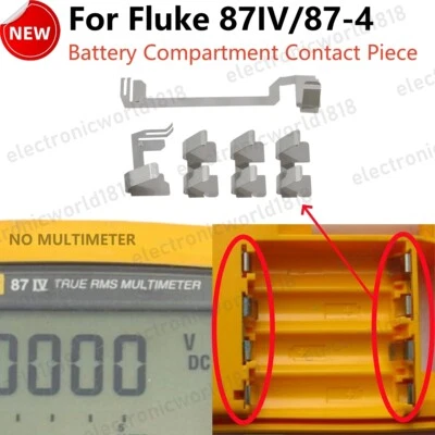 MARKENLOS Juego de piezas de contacto con compartimento de batería para multímetro digital Fluke 87IV TRMS NUEVO
