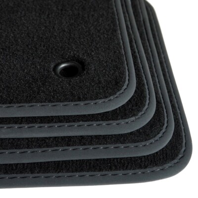 For Dodge Caliber Black Carpet Car Mats 4pc 2007 2012   OEM Quality Velour