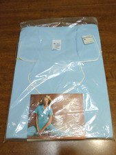 Vintage Womens Nylon Classic Style Pajama Set Light Blue Size 36/14 JC PENNY NIP