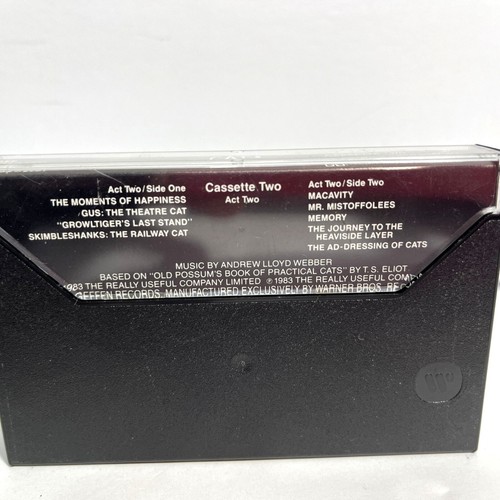 Cats Complete Original Broadway Cast Recording Cassette Set - Picture 3 of 7