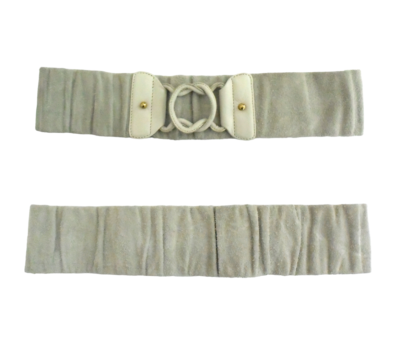 3.1 PHILLIP LIM wide suede belt sz L stretch elastic 