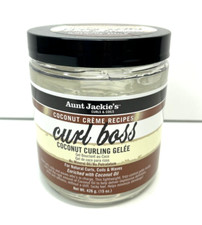 Aunt Jackie's Curl Boss Coconut Curling Gelee Smooth Shine Hair Curly Gel 15oz