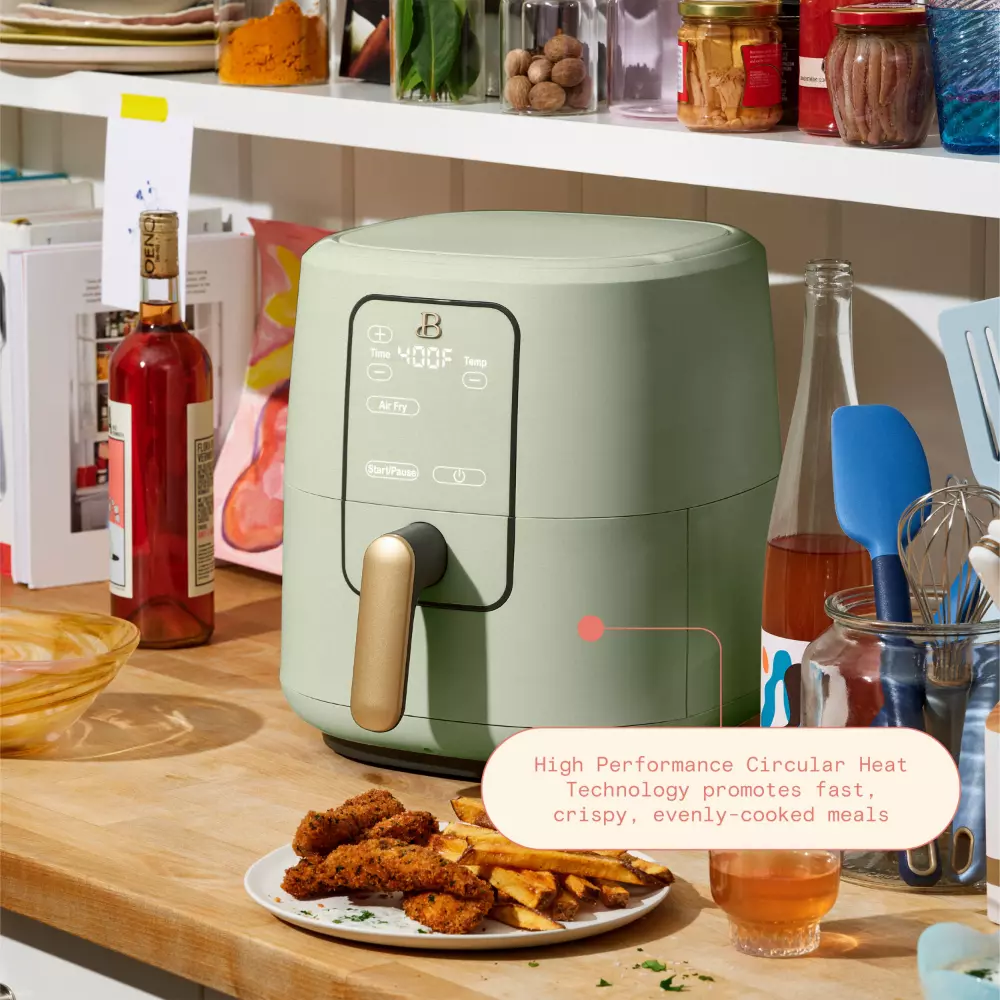 Sage Green 6 Quart Touchscreen Frigidaire Air Fryer By Drew Barrymore  Included From Galaxytoys, $708.12
