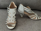 Women’s Forever Perform 60 Silver Rhinestone Heel Sandals, Shoes Size 10 — photo 2