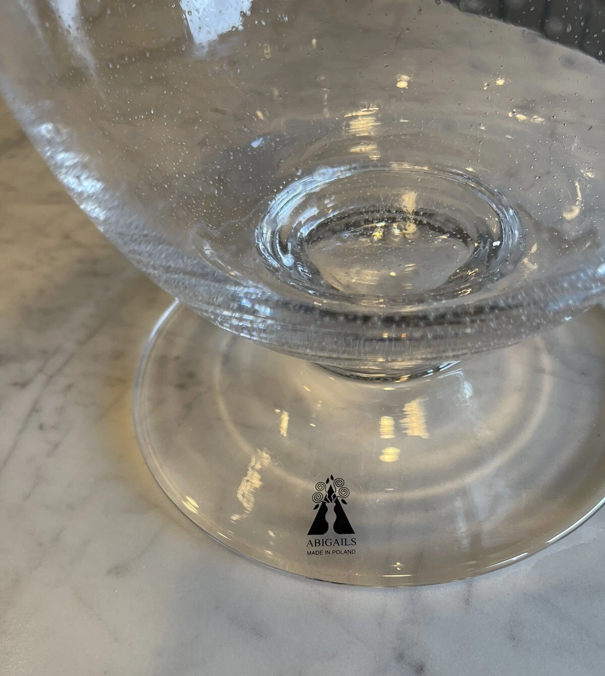 Abigail's Bubble Glass Hurricane Vase - Thumbnail 5