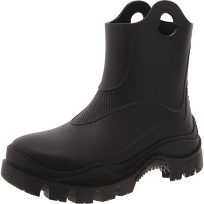 Moncler Womens Misty Black Outdoor Rain Boots Shoes 36 Medium (B,M) BHFO 3355