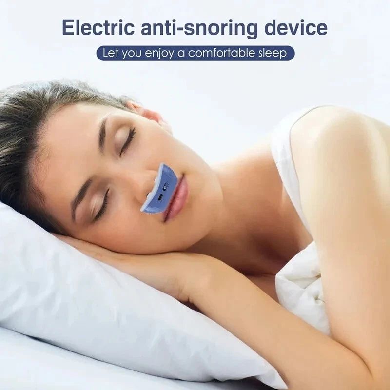 Upgraded Sleep Apnea Stop Snore Aid Stopper Electric Anti Snoring Noise Device - Picture 5 of 20
