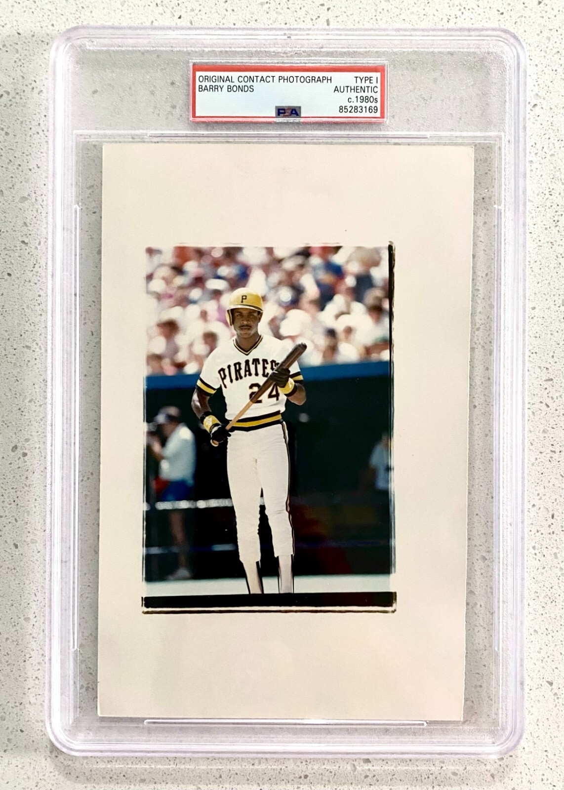 1986 Barry Bonds - Rookie "87' Topps Sticker RC Shoot" PSA Type 1 Original Photo