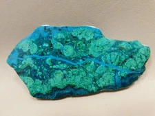 Chrysocolla Malachite Polished Stone Slab Bagdad Arizona #O12