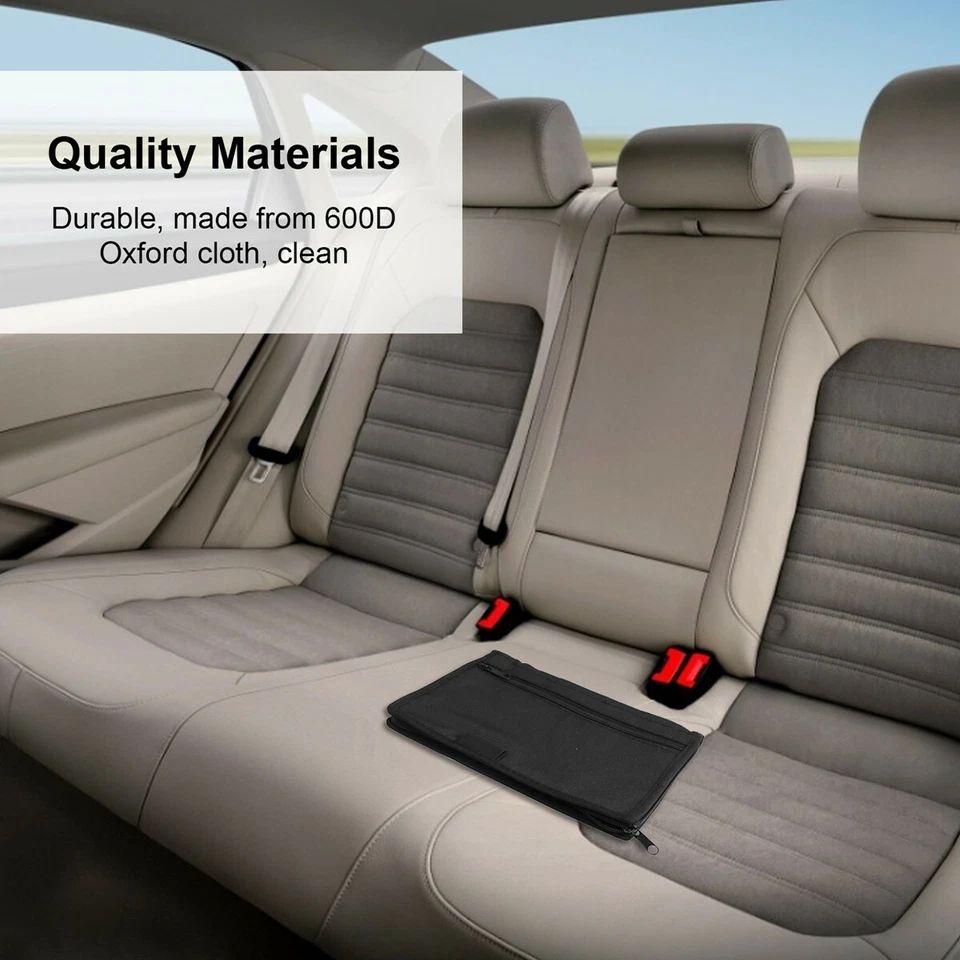 Guantera de Coche Organizador de Almacenamiento Multi Bolsillos Manuales Documentos Porta Carpeta Foto 4 de 4