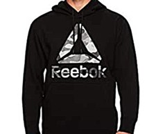 AUTHENTIC REEBOK GRAPHIC LOGO BLACK/CAMO PULLOVER HOODIE REM183FH07007 07020