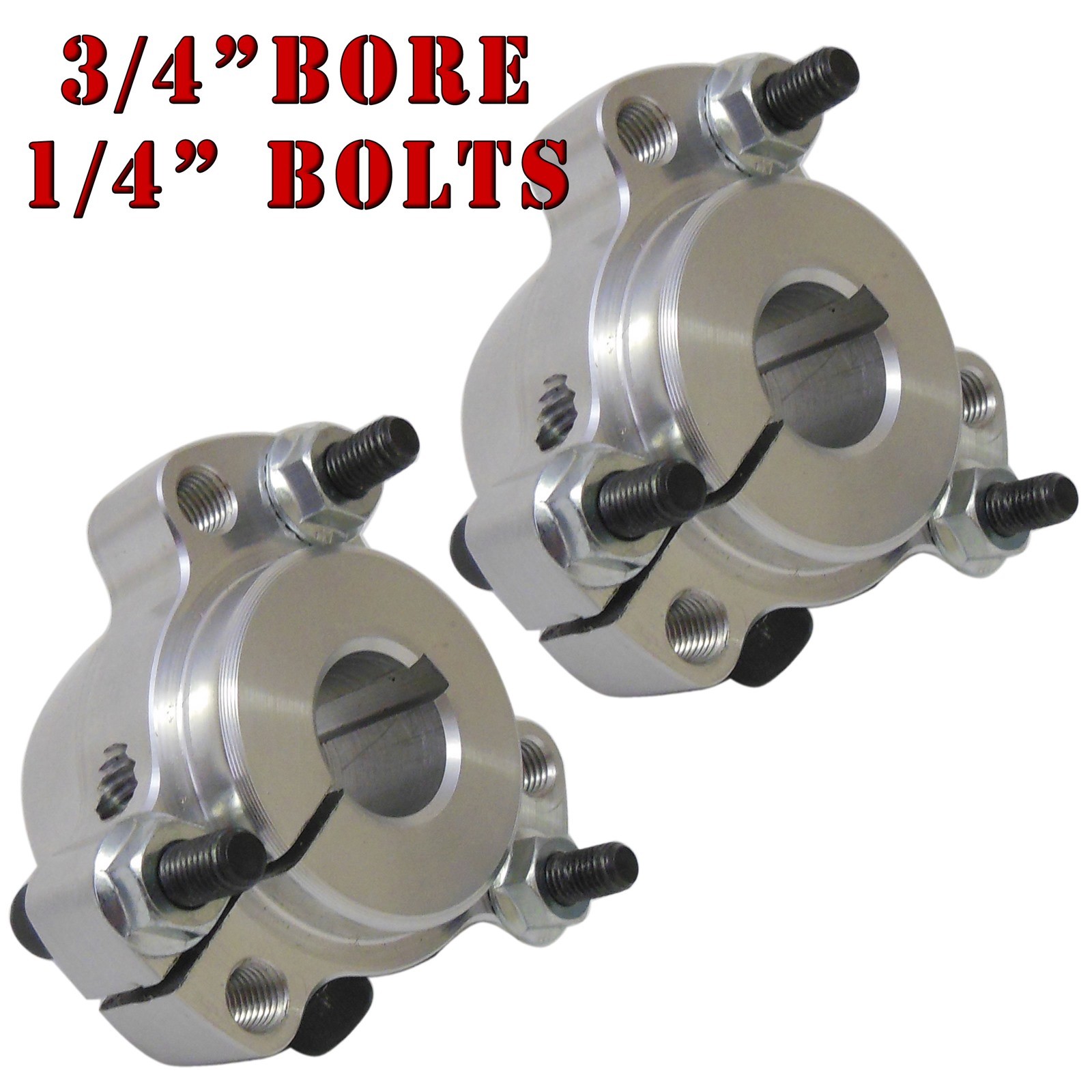 Set of 2 Rear Wheel Hubs 3/4" Go Kart Gravity Drift Trike Mini Bike