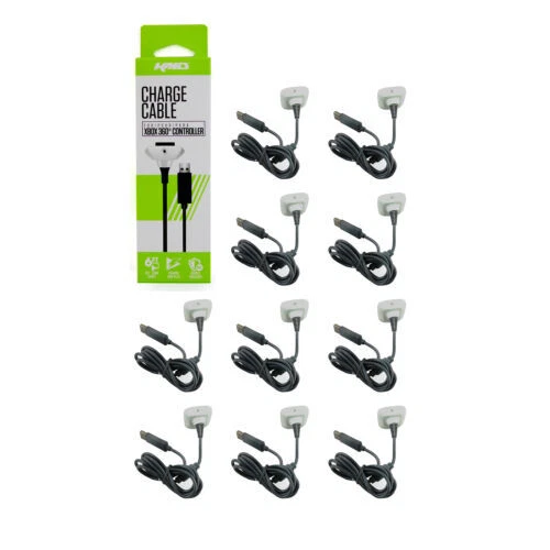 KMD White Video Game Cables & Adapters