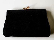 Vintage 50's Iconic Bienen Davis Suede Evening Clutch/Purse